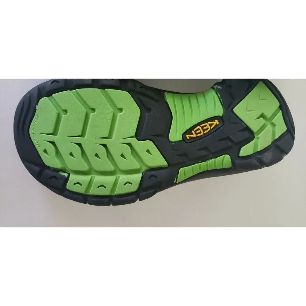 NEW KEEN Newport H2 Boys Waterproof Shoes/Sandals Grey/neon Green/yellow Size 1